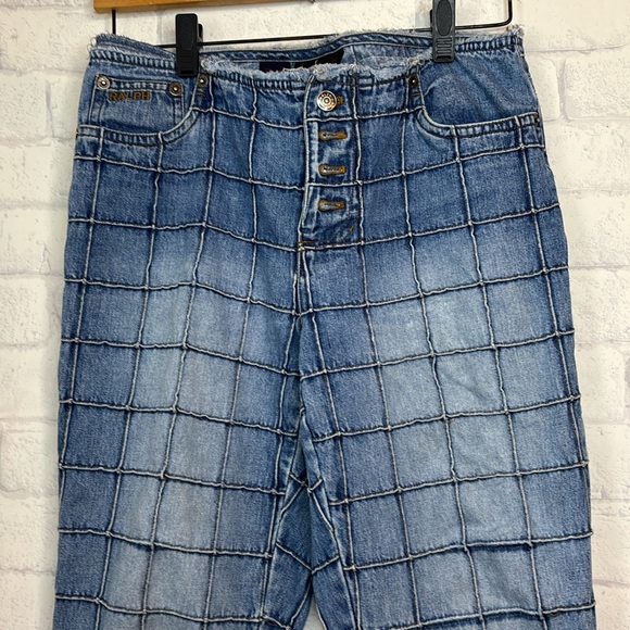 Ralph Lauren Patchwork Jeans Rare Size 4 - Picture 3 of 14